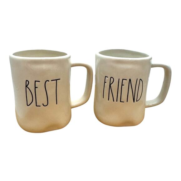 Rae Dunn Artisan Collection Ceramic Mug Set Best Friend - Picture 1 of 7